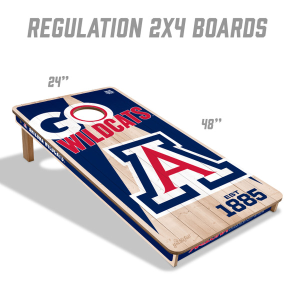 Arizona Wildcats 2x4 All Wood Cornhole Game Set| You the Fan |4615591