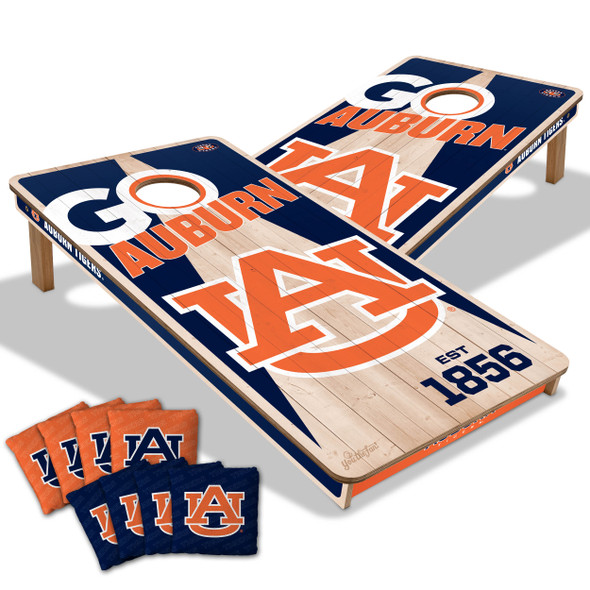 Auburn Tigers 2x4 All Wood Cornhole Game Set| You the Fan |4606650