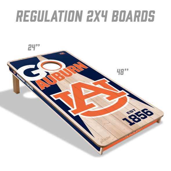 Auburn Tigers 2x4 All Wood Cornhole Game Set| You the Fan |4606650