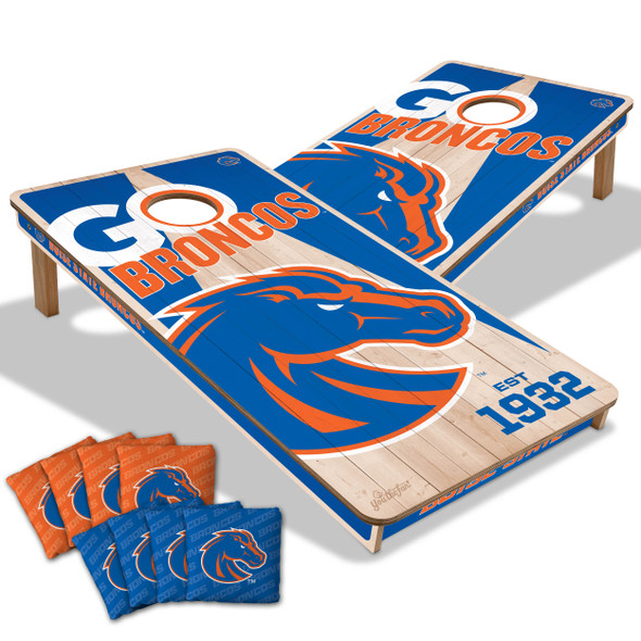 Boise State Broncos 2x4 All Wood Cornhole Game Set| You the Fan |4614648