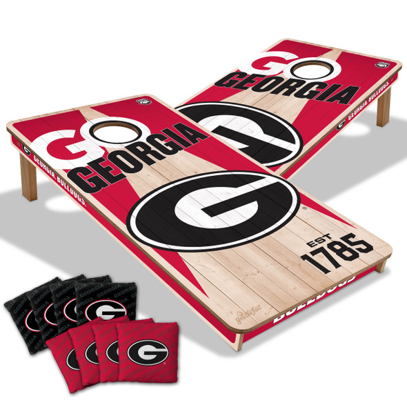 Georgia Bulldogs 2x4 All Wood Cornhole Game Set| You the Fan |4606698