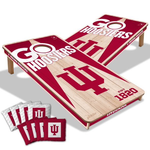 Indiana Hoosiers 2x4 All Wood Cornhole Game Set| You the Fan |4606704