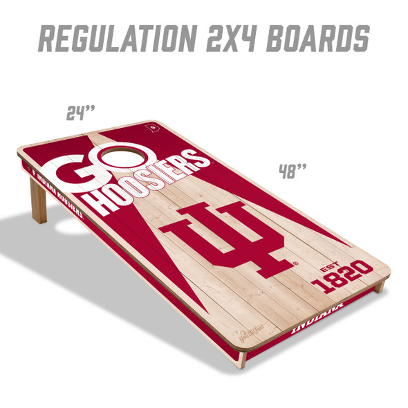 Indiana Hoosiers 2x4 All Wood Cornhole Game Set| You the Fan |4606704