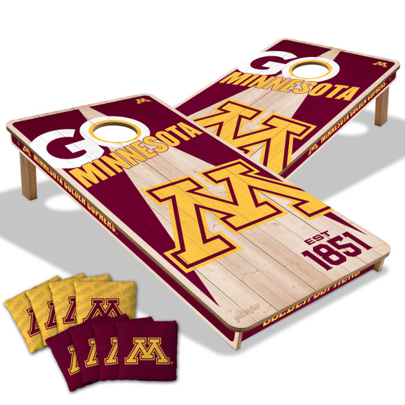 Minnesota Golden Gophers 2x4 All Wood Cornhole Game Set| You the Fan |4611012