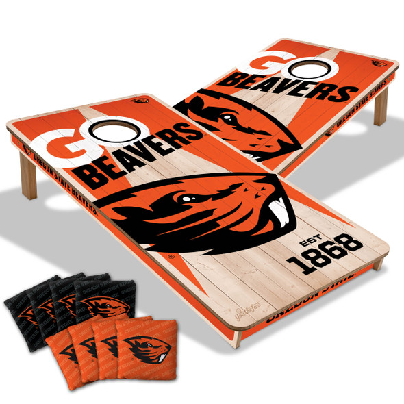 Oregon State Beavers 2x4 All Wood Cornhole Game Set| You the Fan |4615812 Oregon State Beavers 2x4 All Wood Cornhole Game Set| You the Fan |4615812