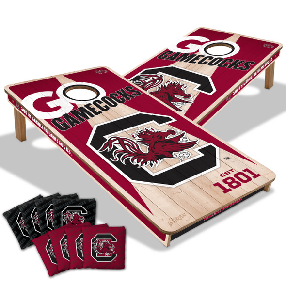 South Carolina Gamecocks 2x4 All Wood Cornhole Game Set| You the Fan |4606865