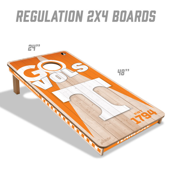 Tennessee Volunteers 2x4 All Wood Cornhole Game Set| You the Fan |4606872