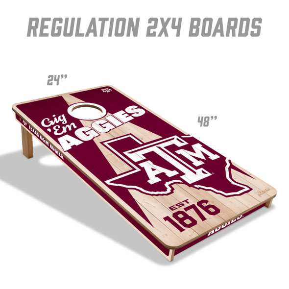 Texas A&M Aggies 2x4 All Wood Cornhole Game Set| You the Fan |4606889