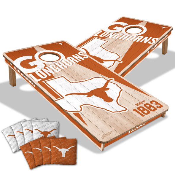 Texas Longhorns 2x4 All Wood Cornhole Game Set| You the Fan |4606896