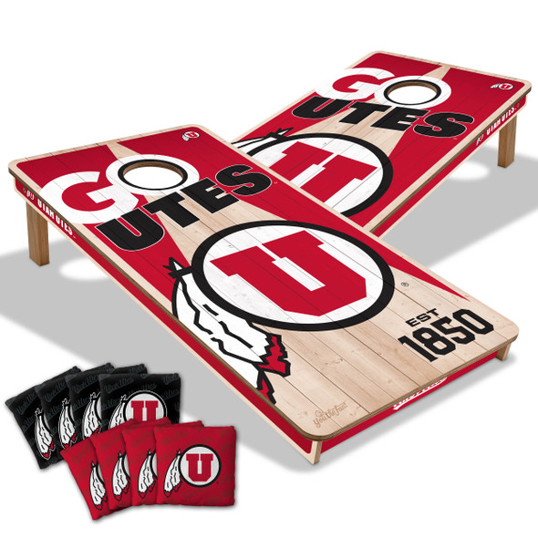 Utah Utes 2x4 All Wood Cornhole Game Set| You the Fan |4611104