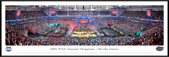Florida Gators NCAA Men’s Basketball 2025 National Champions - Panoramic Photo Standard Frame | Blakeway | FFBBC25UFL