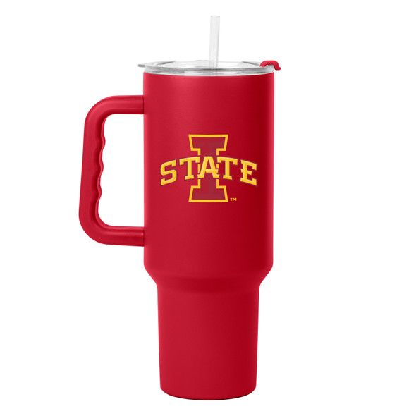 Iowa State Cyclones 40oz Powder Coat Tumbler|Logo Brands|156-S40PTC-34