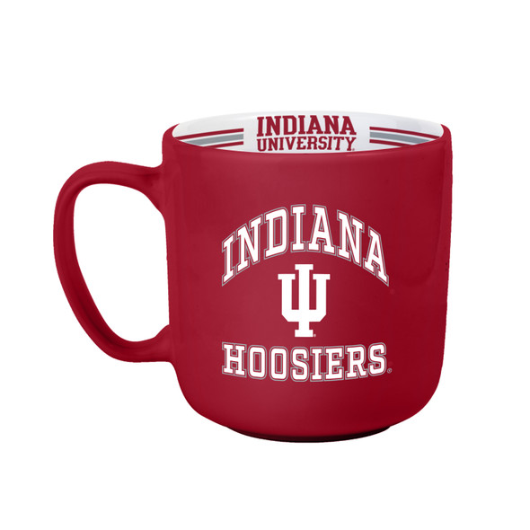 Indiana Hoosiers Stripe Mug - Set of Two|Logo Brands |156-C15SM