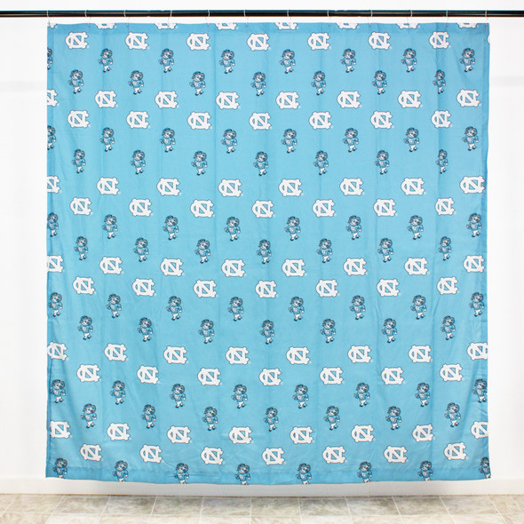 North Carolina Tar Heels Printed Shower Curtain Cover | College Covers | NCUSC