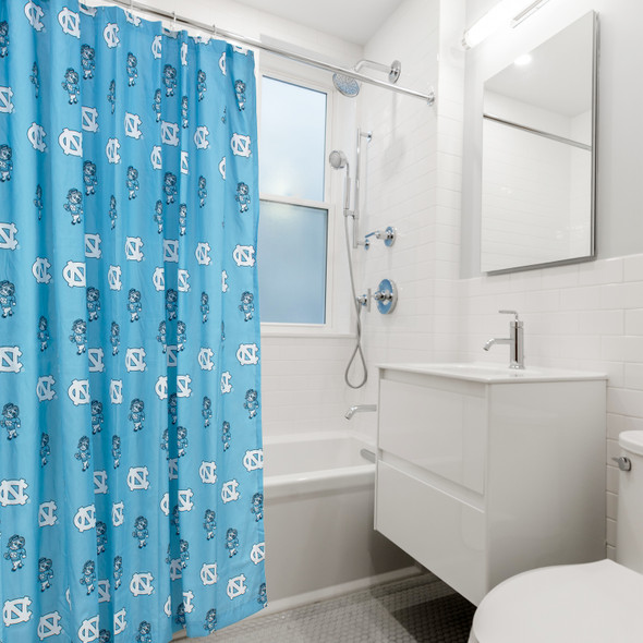 North Carolina Tar Heels Printed Shower Curtain Cover | College Covers | NCUSC