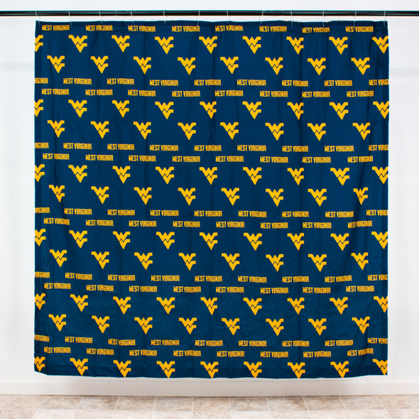 West Virginia Mountaineers Printed Shower Curtain Cover | College Covers | WVASC
