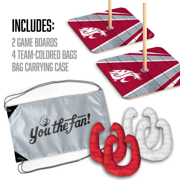 Washington State Cougars Horseshoe Bag Game