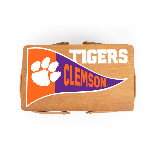 Clemson Tigers Poppy Personal Picnic Basket | Picnic Time | 124-00-299-104-0