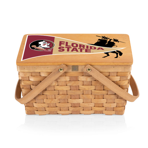 FSU Seminoles Poppy Personal Picnic Basket | Picnic Time | 124-00-299-174-0 FSU Seminoles Poppy Personal Picnic Basket | Picnic Time | 124-00-299-174-0