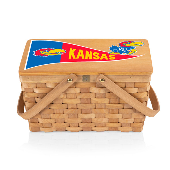 Kansas Jayhawks Poppy Personal Picnic Basket | Picnic Time | 124-00-299-244-0