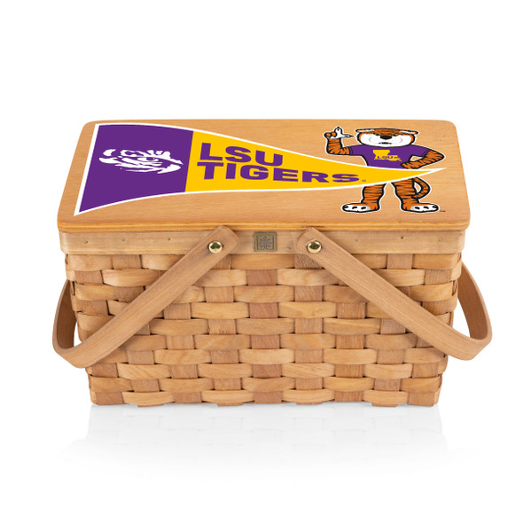LSU Tigers Poppy Personal Picnic Basket | Picnic Time | 124-00-299-294-0