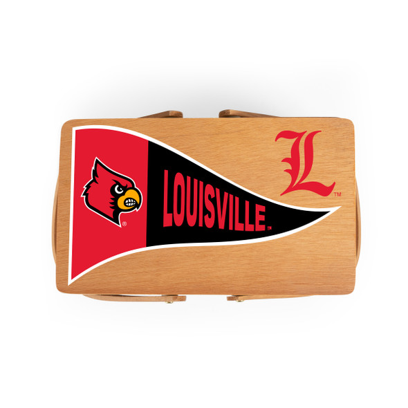 Louisville Cardinals Poppy Personal Picnic Basket | Picnic Time | 124-00-299-304-0 Louisville Cardinals Poppy Personal Picnic Basket | Picnic Time | 124-00-299-304-0