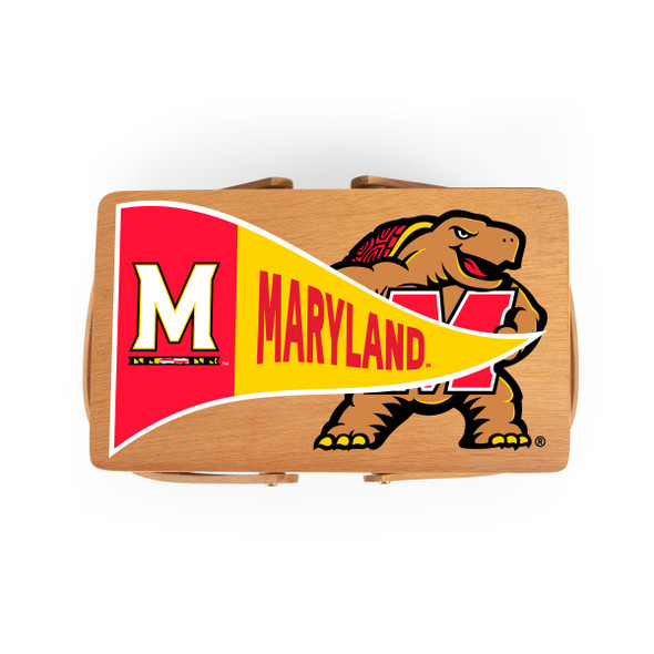 Maryland Terrapins Poppy Personal Picnic Basket | Picnic Time | 124-00-299-314-0