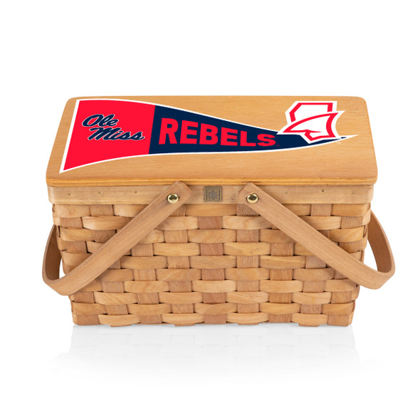 Mississippi Rebels Poppy Personal Picnic Basket | Picnic Time | 124-00-299-374-0