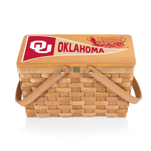 Oklahoma Sooners Poppy Personal Picnic Basket | Picnic Time | 124-00-299-454-0
