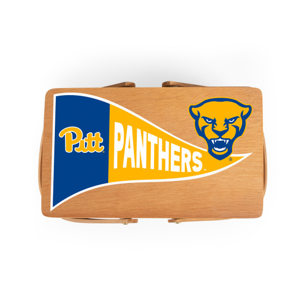Pittsburgh Panthers Poppy Personal Picnic Basket | Picnic Time | 124-00-299-504-0 Pittsburgh Panthers Poppy Personal Picnic Basket | Picnic Time | 124-00-299-504-0