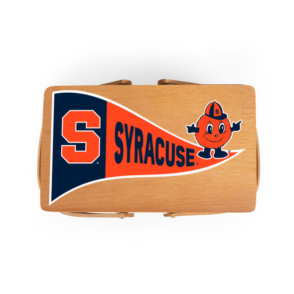 Syracuse Orange Poppy Personal Picnic Basket | Picnic Time | 124-00-299-544-0 Syracuse Orange Poppy Personal Picnic Basket | Picnic Time | 124-00-299-544-0