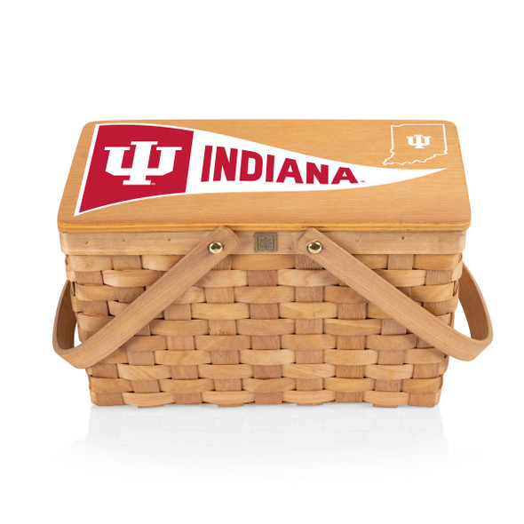 Indiana Hoosiers Poppy Personal Picnic Basket | Picnic Time | 124-00-299-674-0 Indiana Hoosiers Poppy Personal Picnic Basket | Picnic Time | 124-00-299-674-0