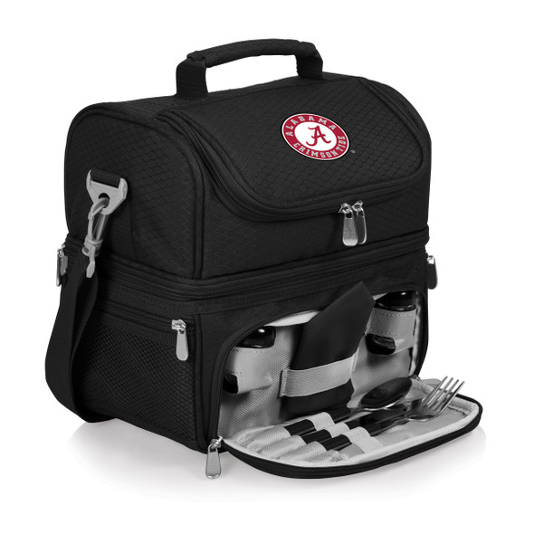 Alabama Crimson Tide Pranzo Lunch Bag Cooler with Utensils | Picnic Time | 512-80-175-004-0