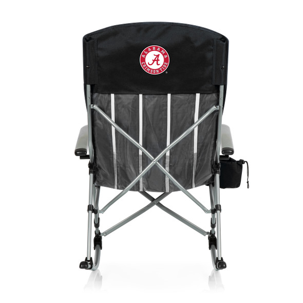 Alabama Crimson Tide Outdoor Rocking Camp Chair | Picnic Time | 805-01-175-004-0