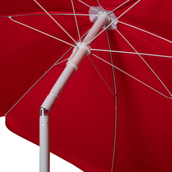 Nebraska Huskers 5.5 Ft. Portable Beach Umbrella | Picnic Time | 822-00-100-404-0