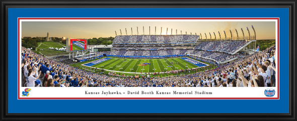 Kansas Jayhawks Football - Deluxe Frame