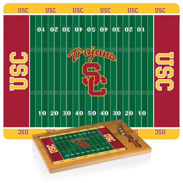 USC Trojans Icon Cheese Tray | Picnic Time | 910-00-505-094-0 USC Trojans Icon Cheese Tray | Picnic Time | 910-00-505-094-0