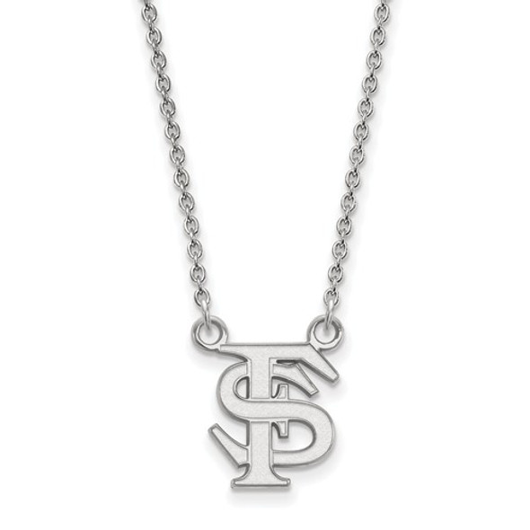 FSU Logo Sterling Silver Pendant Necklace | Logo Art | SS015FSU-18