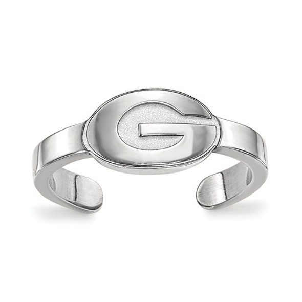 Georgia Bulldogs Sterling Silver Toe Ring | Logo Art | SS029UGA