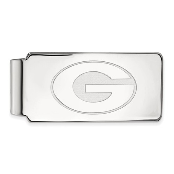 Georgia Bulldogs Sterling Silver Money Clip | Logo Art | SS025UGA