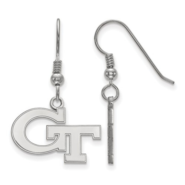 Georgia Tech Sterling Silver Dangle Earrings | Logo Art | SS007GT