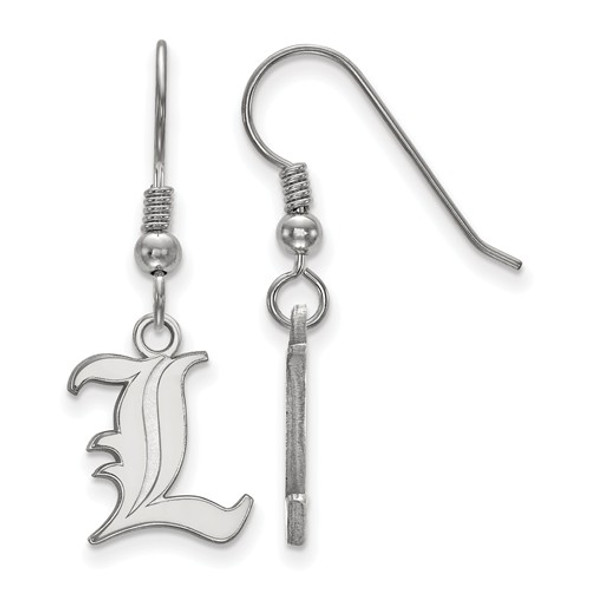 Louisville Cardinals L Sterling Silver Dangle Earrings | Logo Art | SS007UL