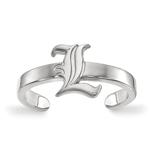 Louisville Cardinals L Sterling Silver Toe Ring | Logo Art | SS023UL