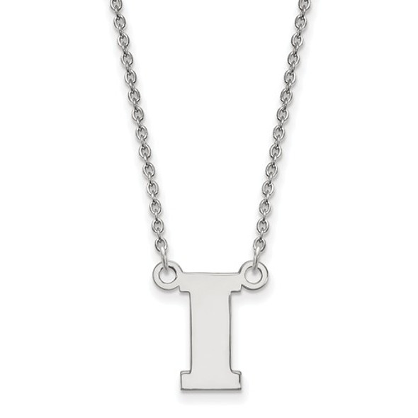 Iowa Hawkeyes I Logo Sterling Silver Necklace | Logo Art | SS068UIA-18