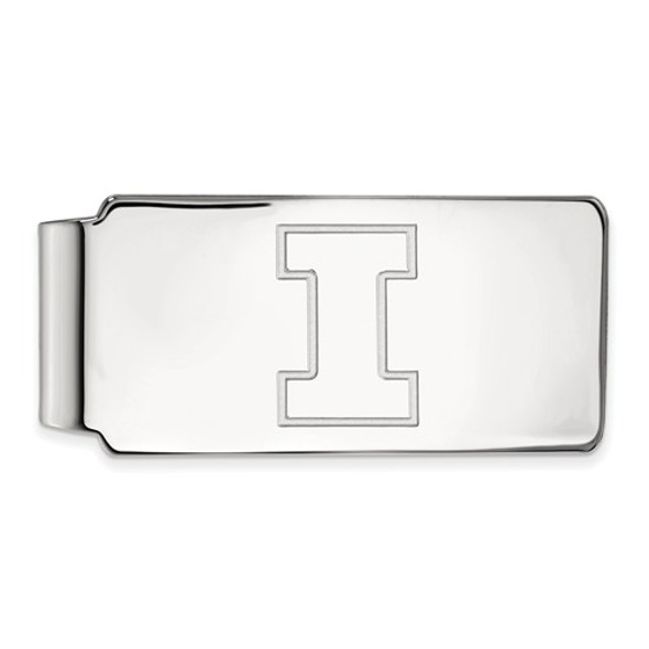 Illinois Fighting Illini I Logo Sterling Silver Money Clip | Logo Art | SS025UIL