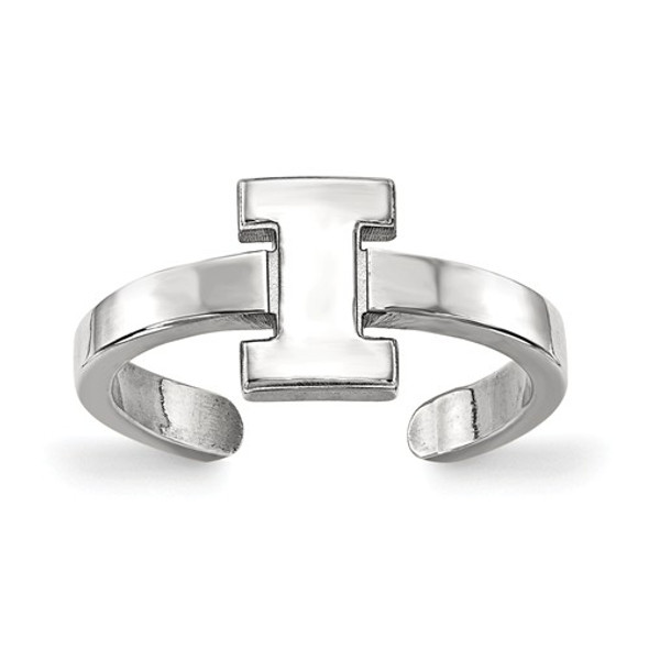 Illinois Fighting Illini Sterling Silver Toe Ring | Logo Art | SS029UIL