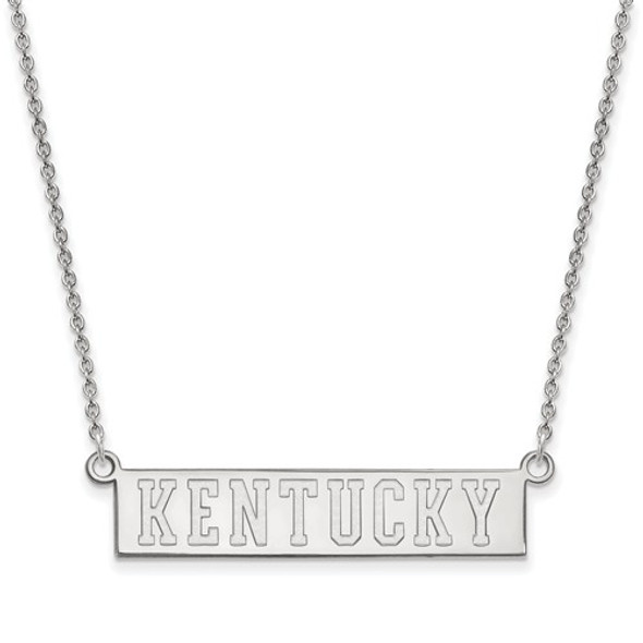 Kentucky Text Sterling Silver Necklace | Logo Art | SS072UK-18
