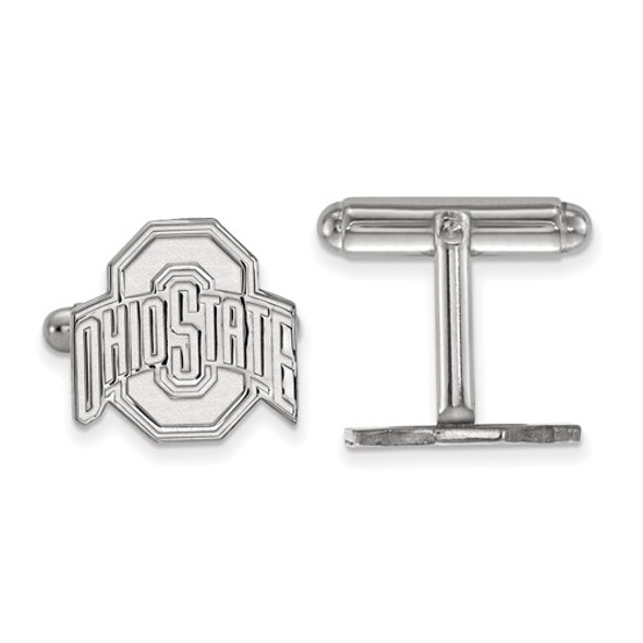 Ohio State Buckeyes Sterling Silver Cufflinks | Logo Art | SS012OSU