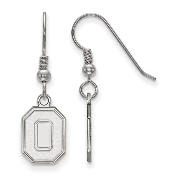 Ohio State O Logo Sterling Silver Dangle Earrings | Logo Art | SS050OSU