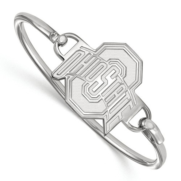 Ohio State OSU Sterling Silver Bangle Bracelet | Logo Art | SS021OSU-7